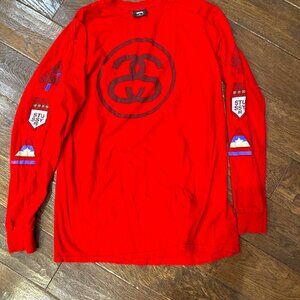 Stüssy red long sleeve shirt Men’s Medium